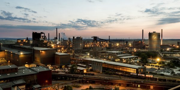 Quelle: Salzgitter AG Salzgitter AG Panorama Nachtaufnahme Nacht SZAG SZFG KEA Kohle Einblas Anlage Stahlwerk Hochofen